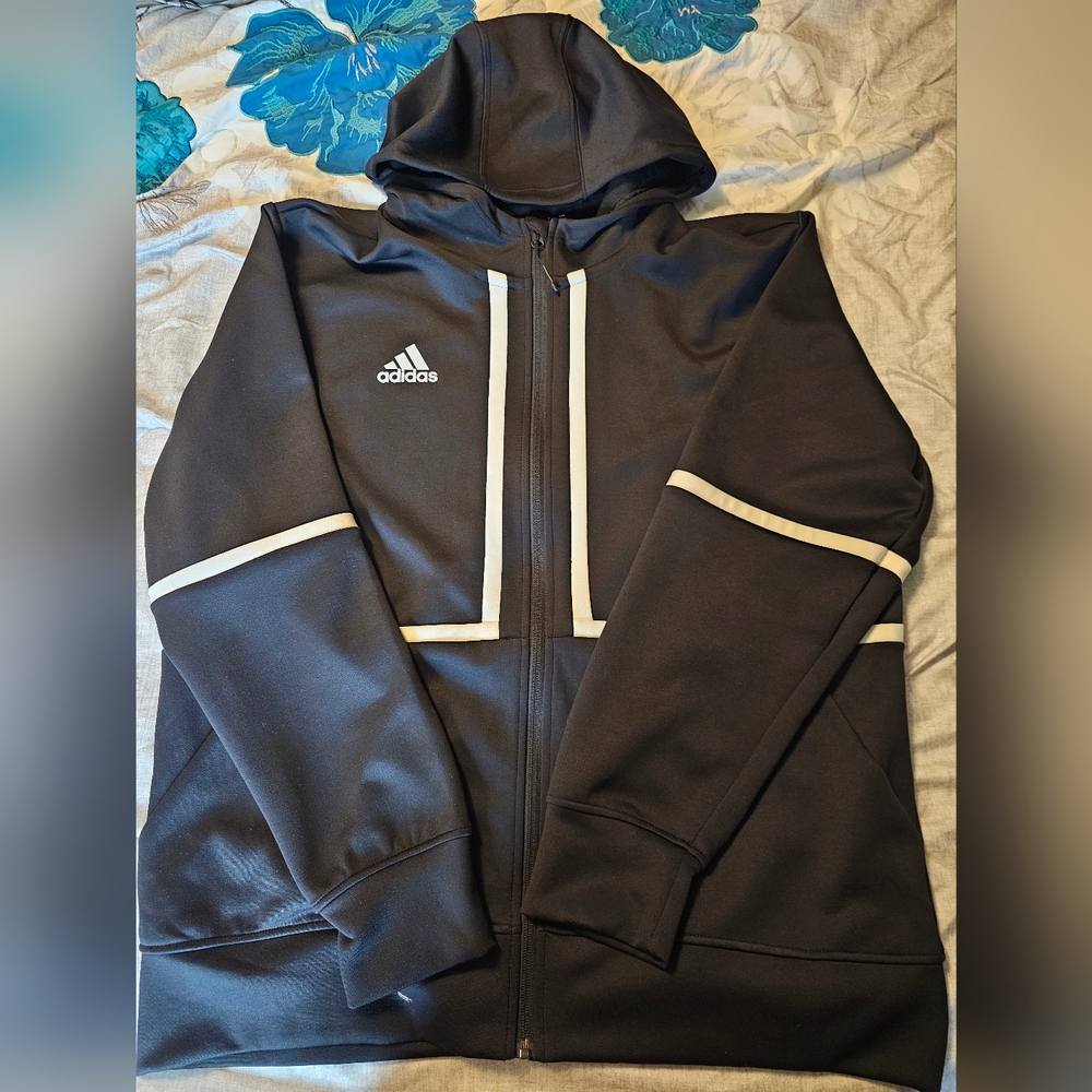 adidas Under The Lights Full Zip Jacket - Men's Casual XL Black/White